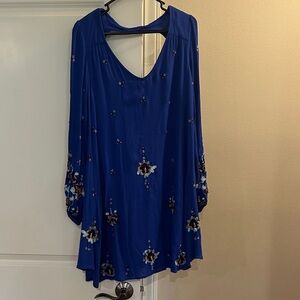 Free People Blue Floral Women's Dress